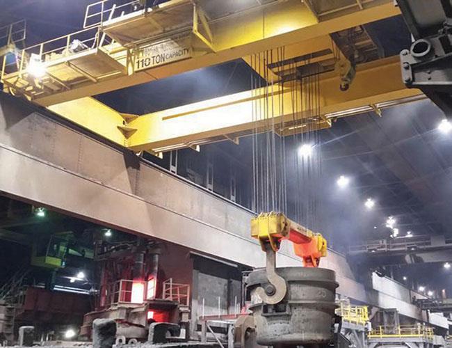 Furnace Foundry Casting Overhead Ladle Crane 5-320t For Steel Plant.jpg