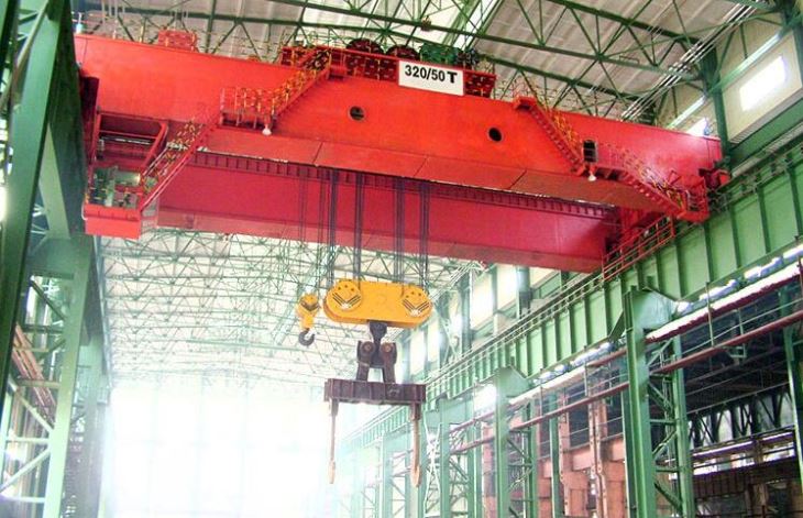 Steel Mill Heavy Duty 75 / 20ton Overhead Casting Ladle Crane