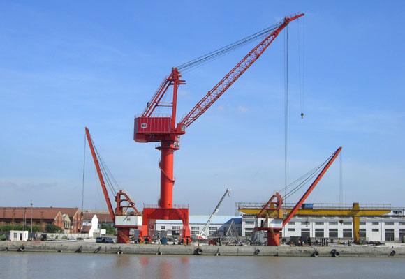 Grúa portuaria individual Jib